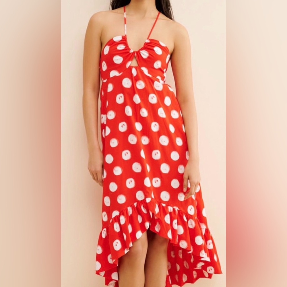 NWT Anthropologie Hi-low Halter Dress